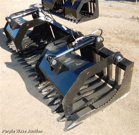 mini skid steer rock grapple|grapple for skid steer sale.